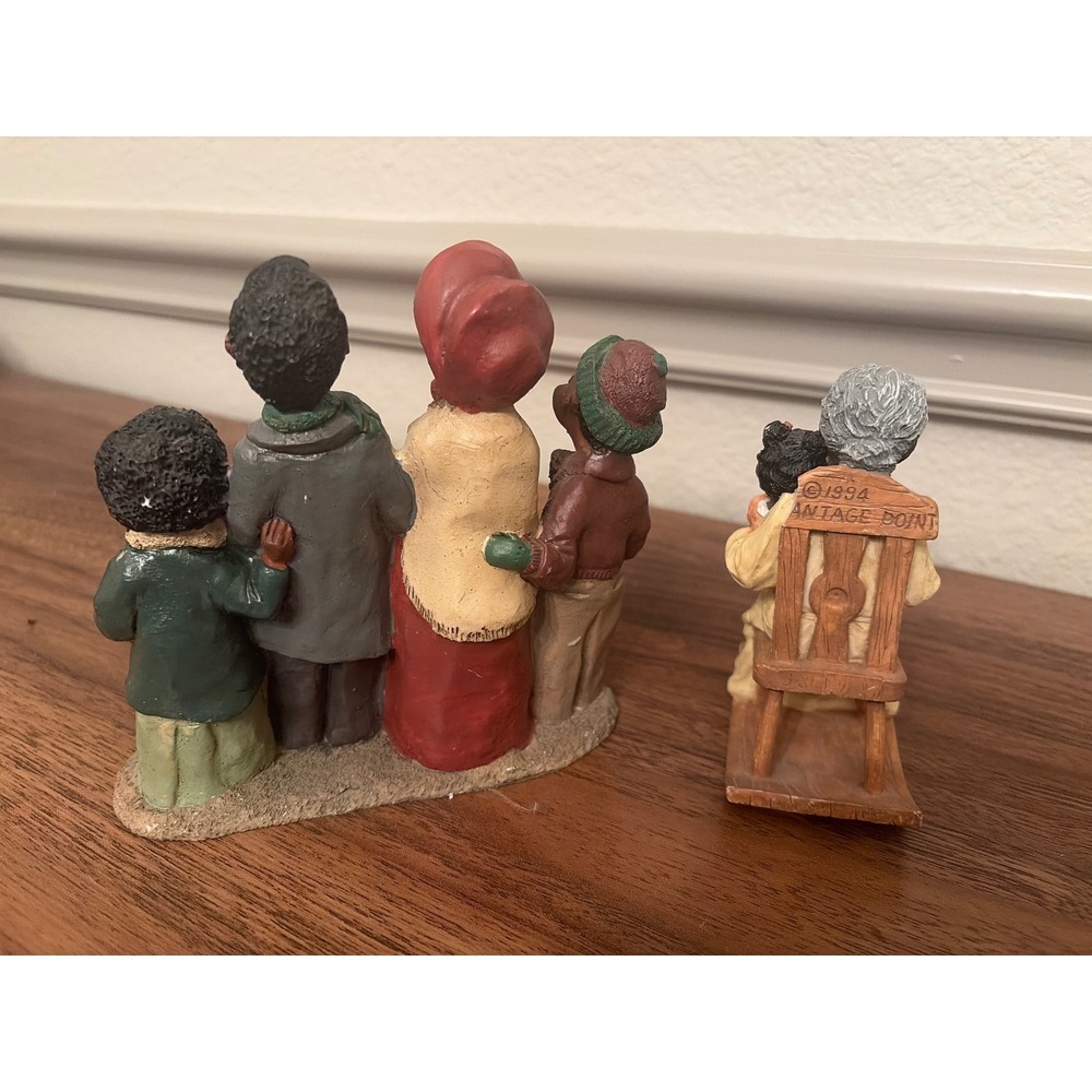 Vintage Afrocentric Figurine Bundle‎ Martha Holcombe Carolers & Vantage Point - Picture 2 of 2